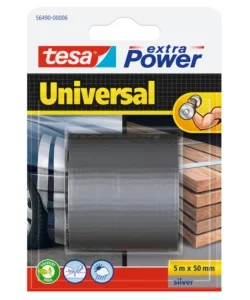Must-Have Nastro adesivo "extra power" colore argento, 5 mt x 50 mm - tesa